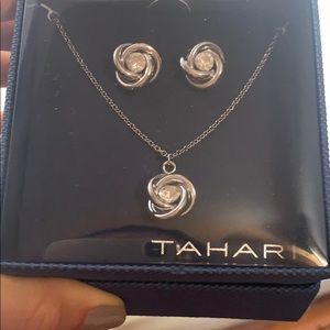 Tahari earring and necklace set